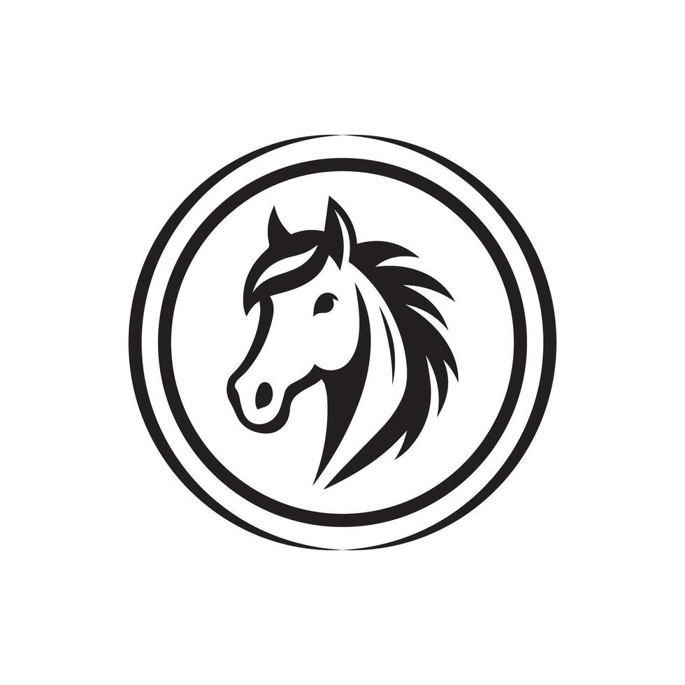 The Horse silhouette Style 1 vector