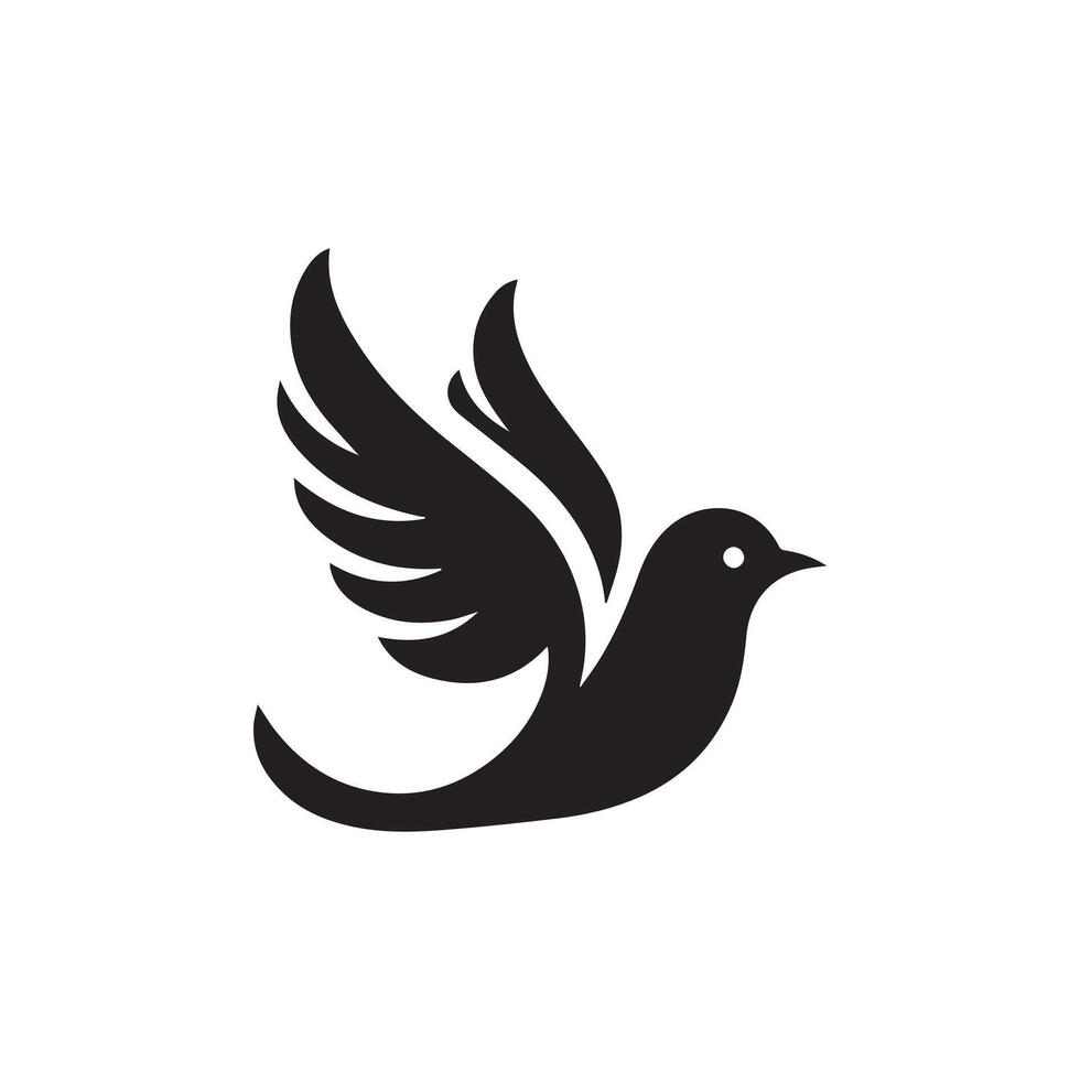 Creative simple Birds silhouette Style with white background 11 vector