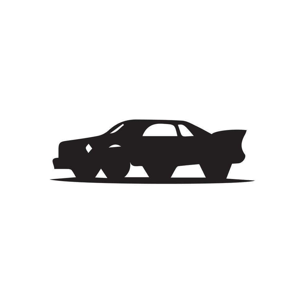 Creative new simple Car silhouette Style vector