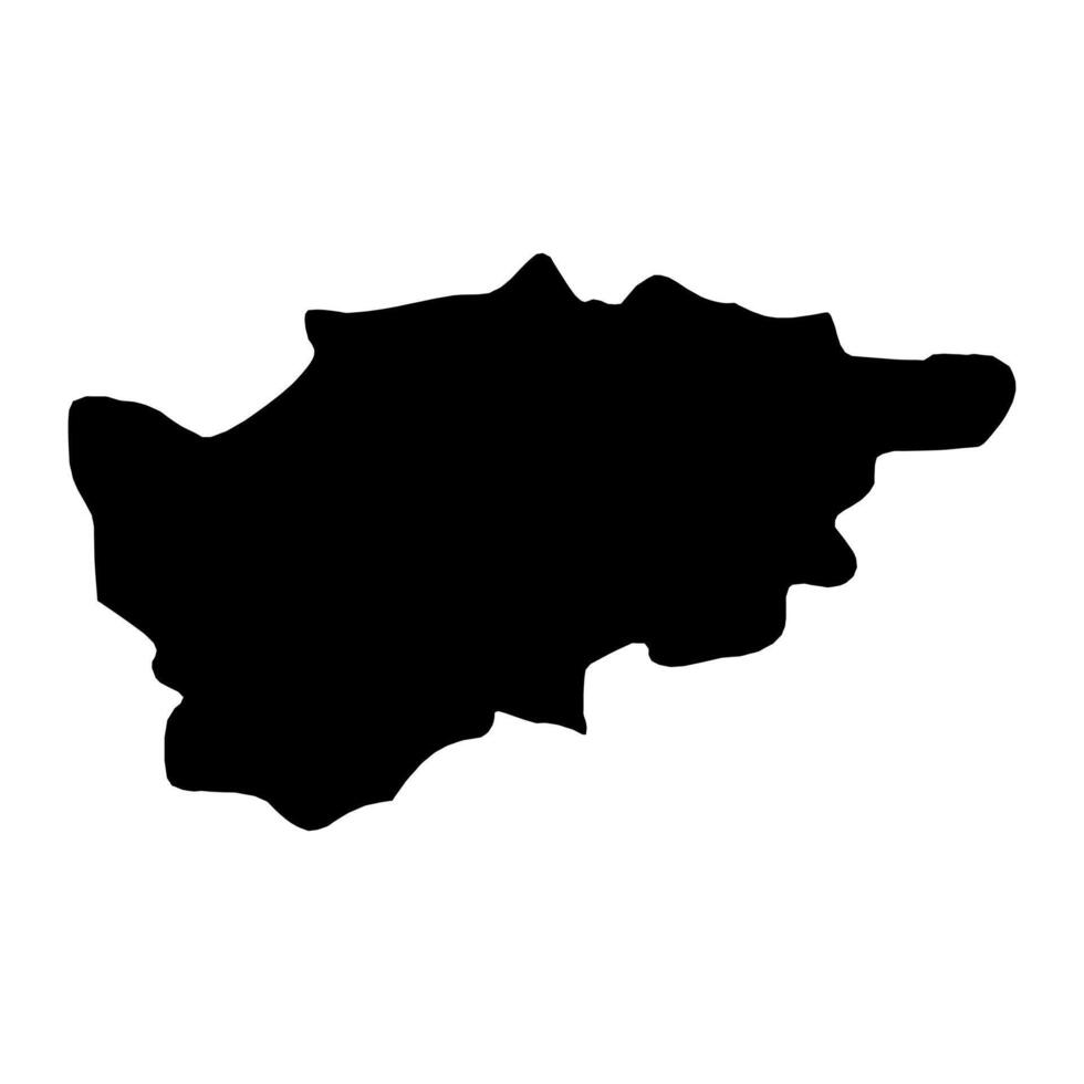 Roshtqala district map, administrative division of Tajikistan. illustration. vector