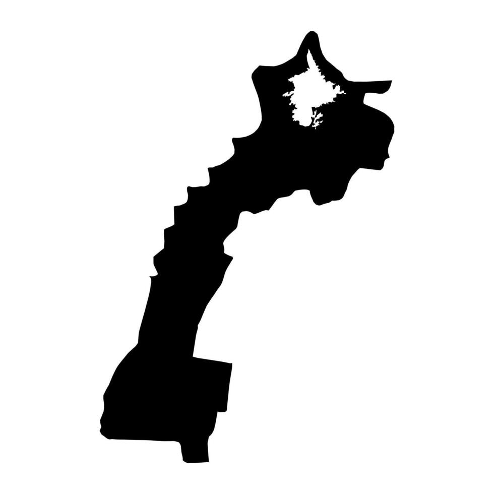 Rudaki District map, administrative division of Tajikistan. illustration. vector