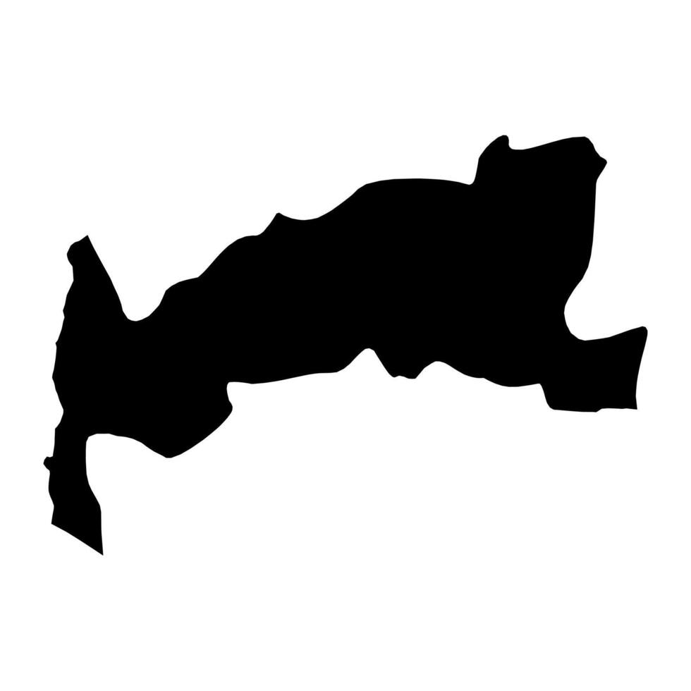 Shughnon district map, administrative division of Tajikistan. illustration. vector