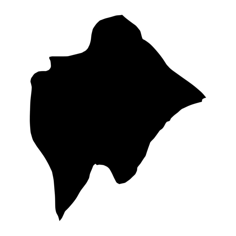 Roghun District map, administrative division of Tajikistan. illustration. vector