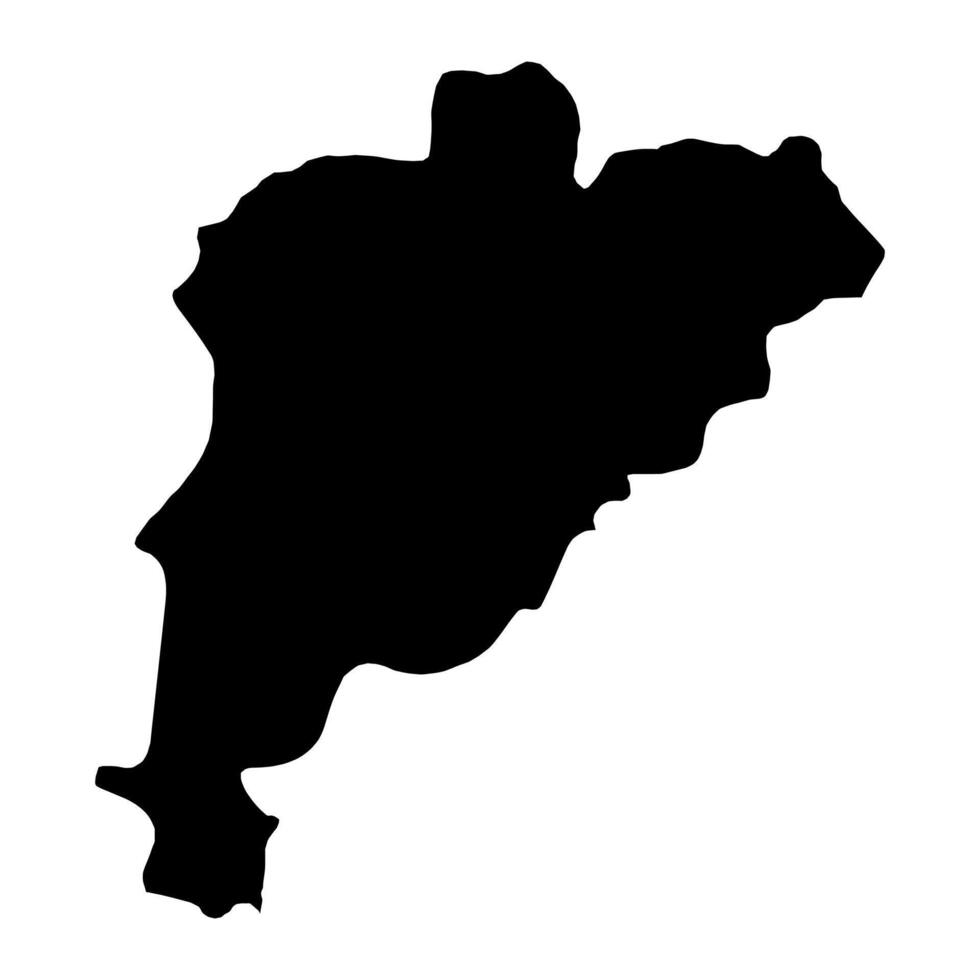 Vahdat District map, administrative division of Tajikistan. illustration. vector