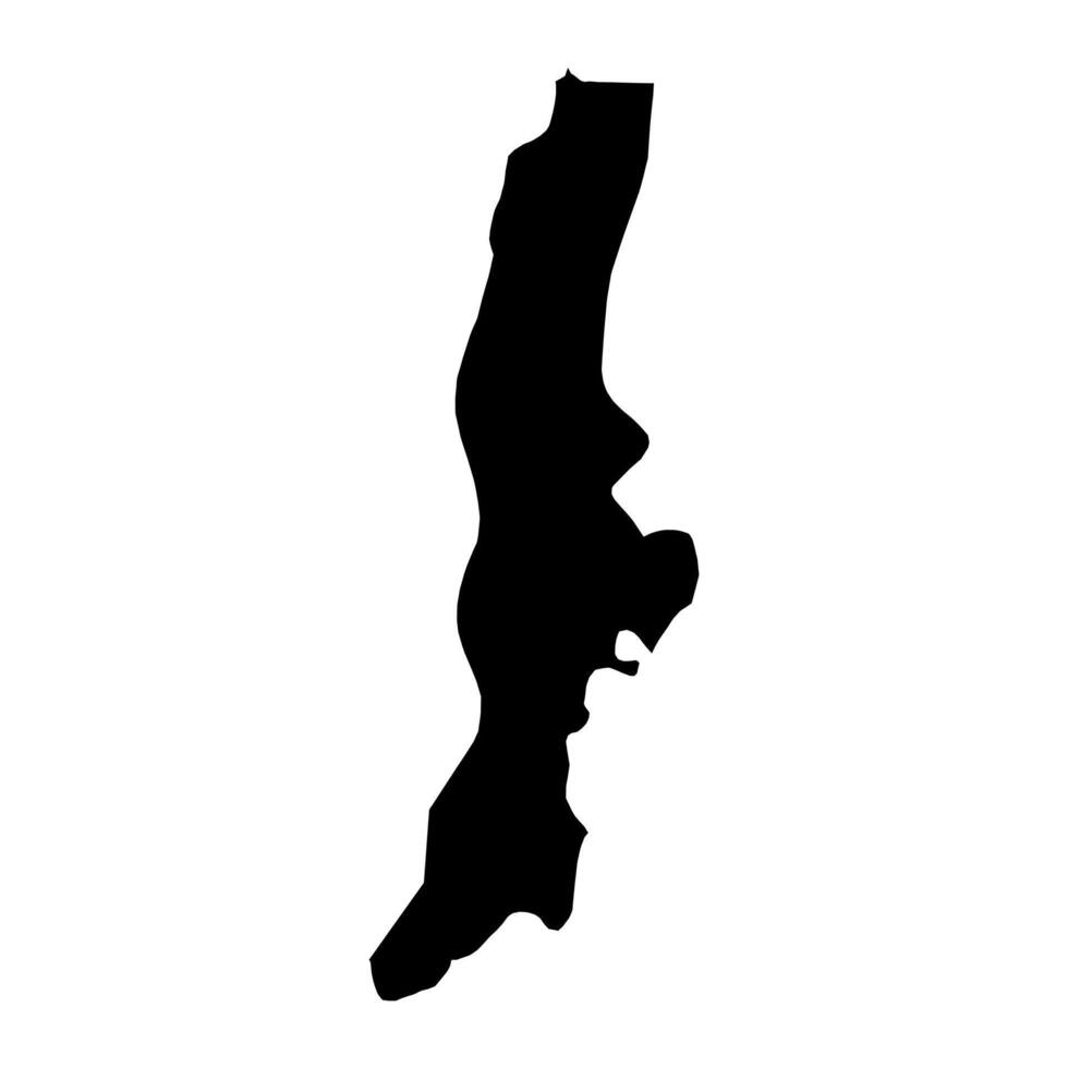 Qubodiyon District map, administrative division of Tajikistan. illustration. vector