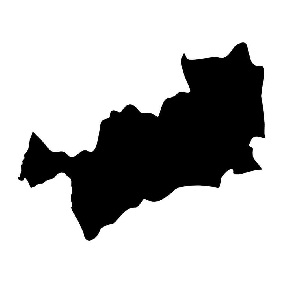 Rushon district map, administrative division of Tajikistan. illustration. vector