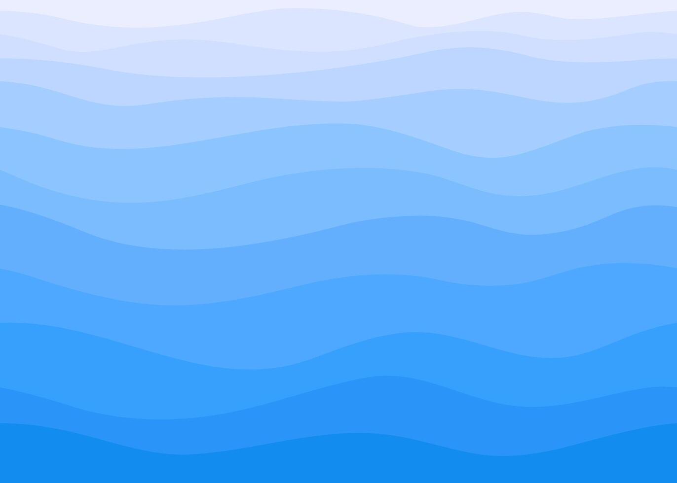 Blue water wave pattern. Sea, river, ocean, swimming pool, wavy line background illustration vector