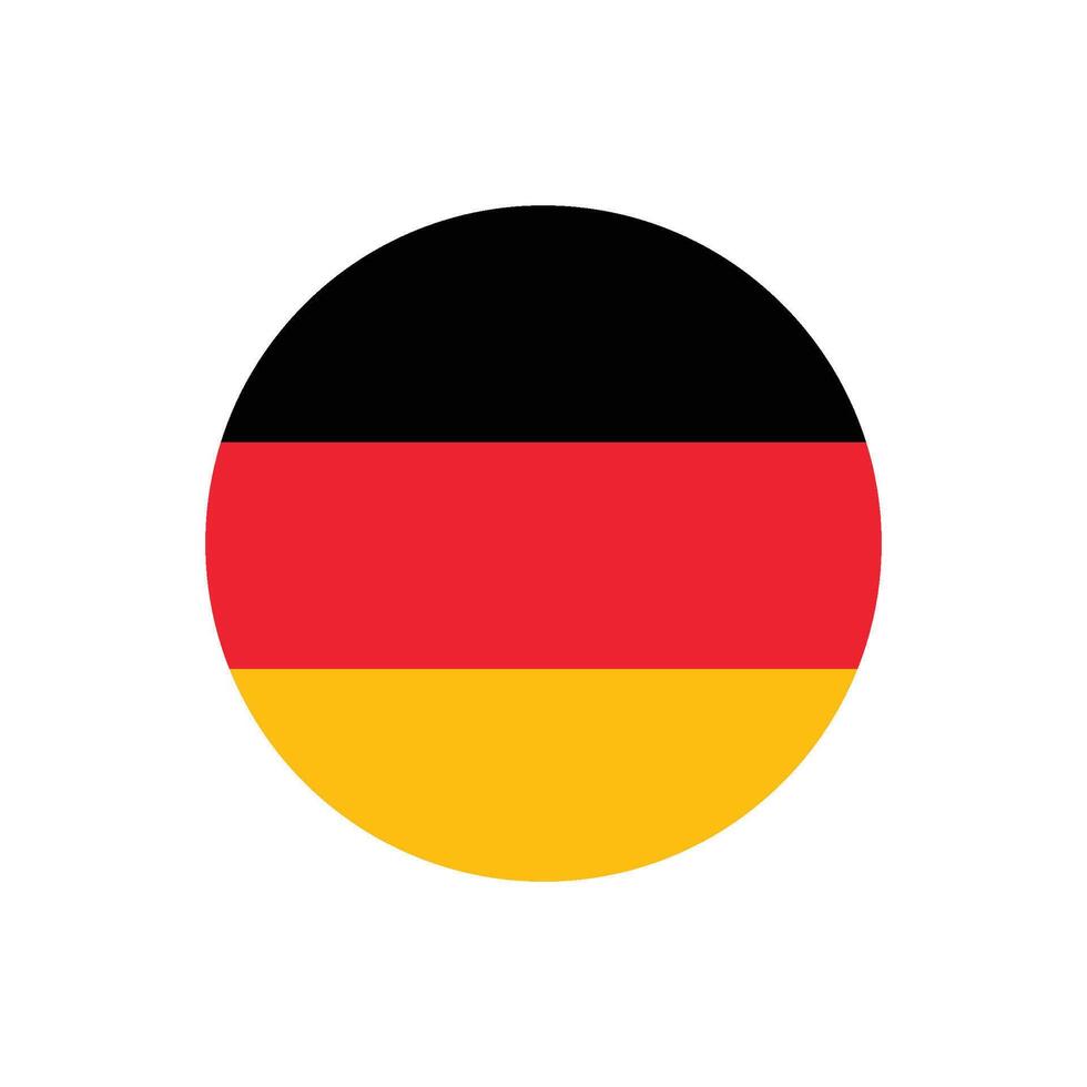 Round element in colors of German flag vector