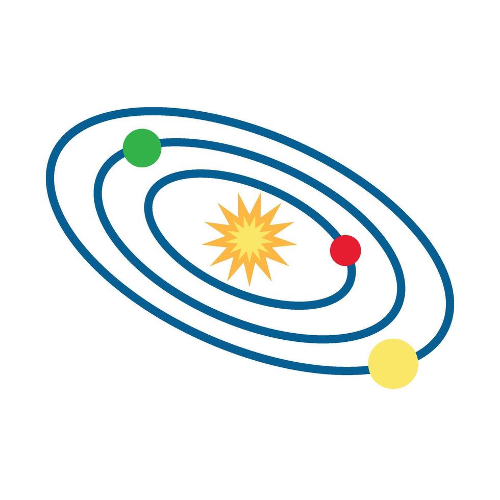 Planetary System Cosmos Element vector
