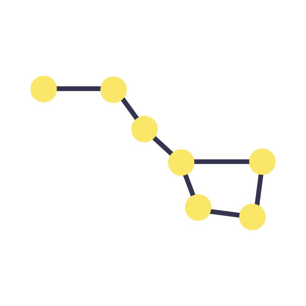 North Star Constellation Cosmos Element vector