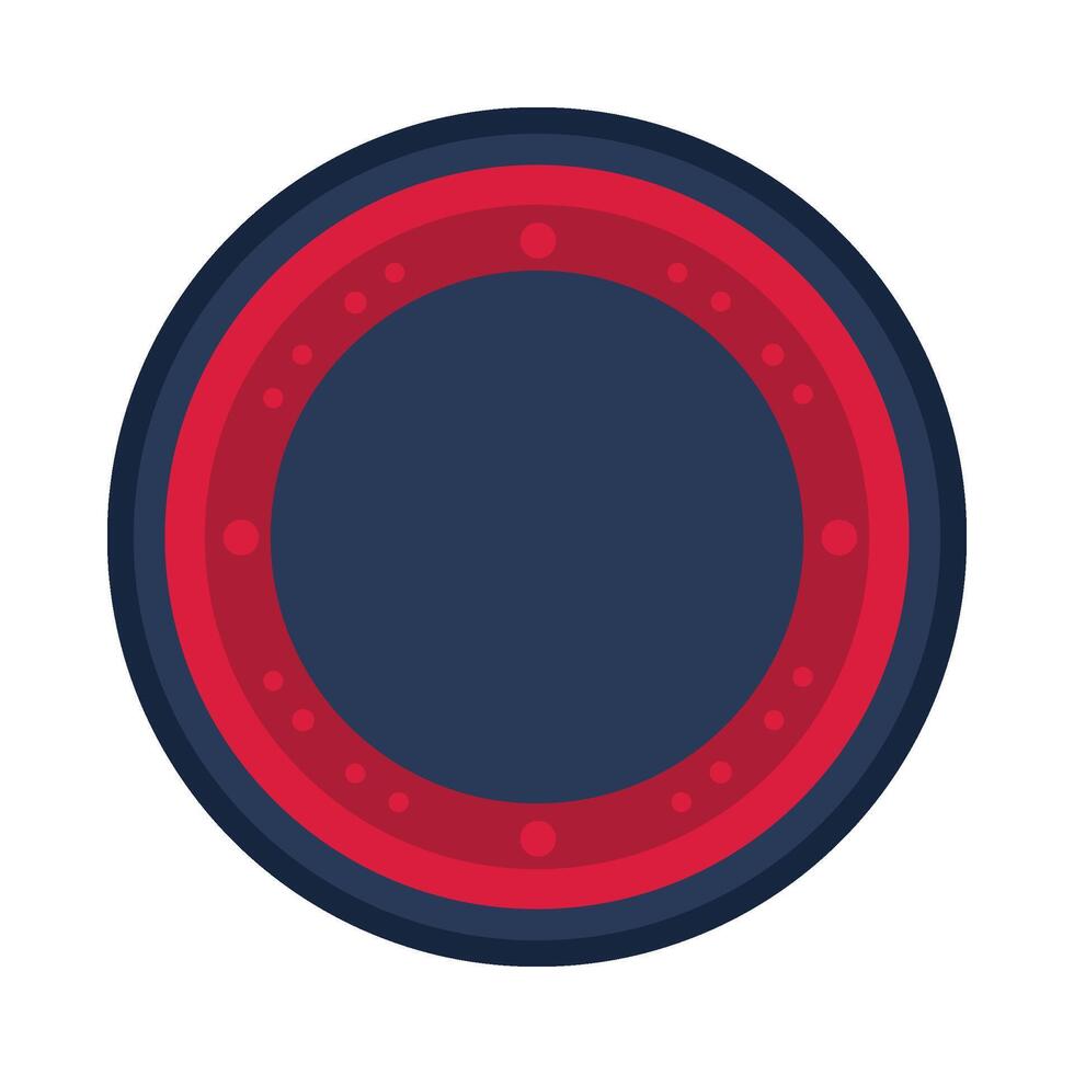 Round element for USA patriotic holiday and events vector