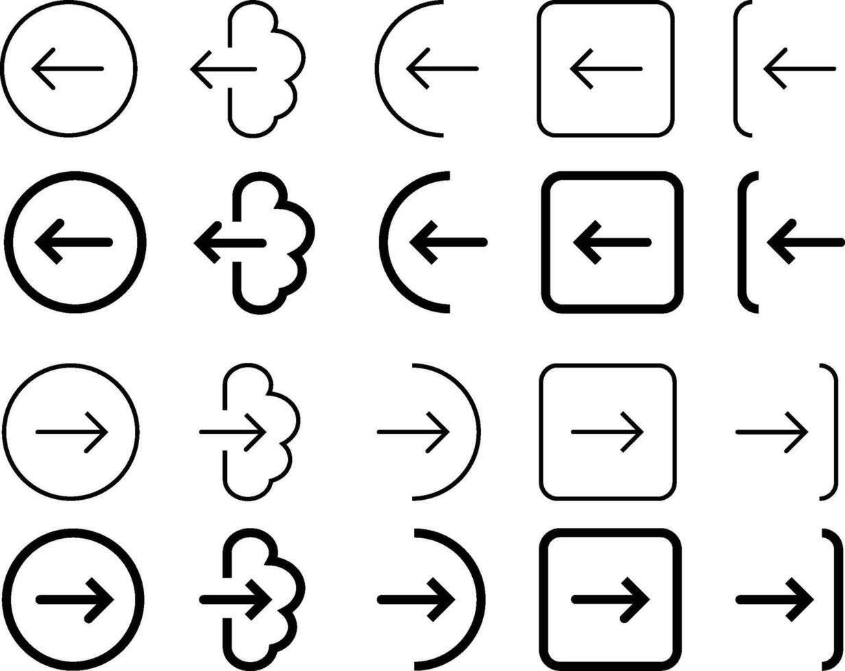 Login and logout icon. User profile sign sign out sign. Entry and exit icon set. Website user log out and log in icon set vector