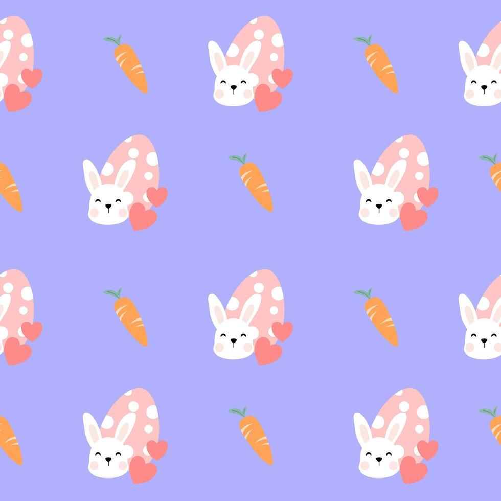 Seamless pattern easter with color easter eggs. vector