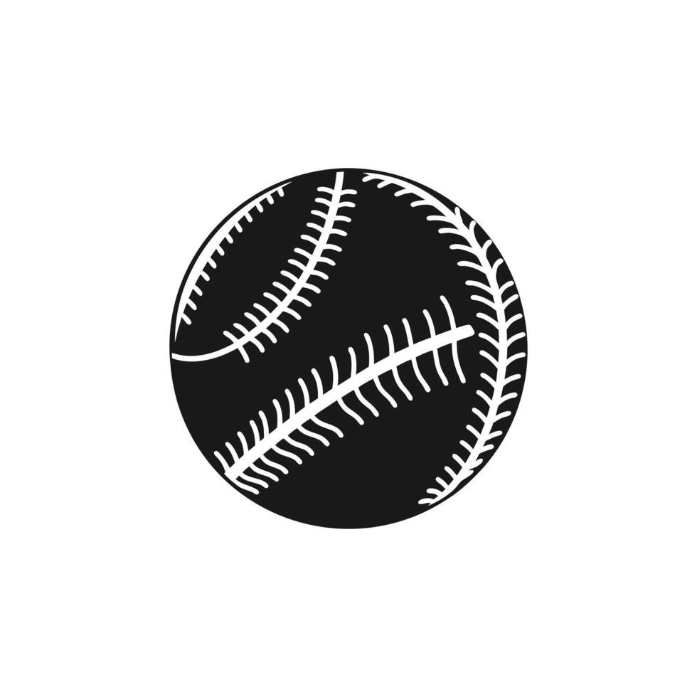 Baseball ball icon illustration vector