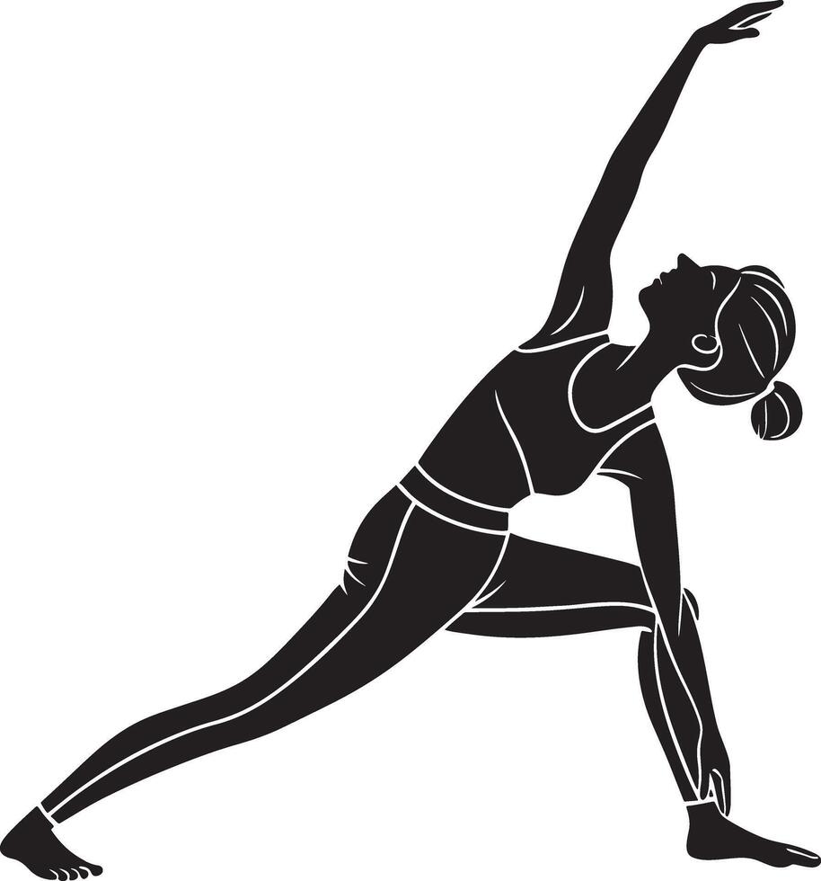 Relaxing Yoga for Women vector