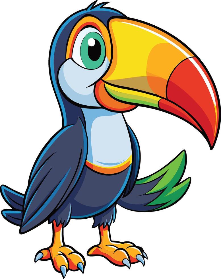 Colorful Toucan Bird Available on EPS File vector