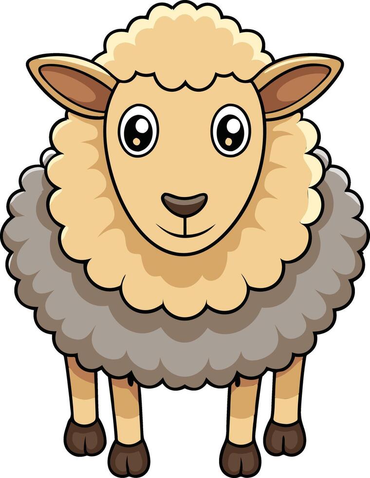 Fluffy Sheep Design Available on EPS File vector