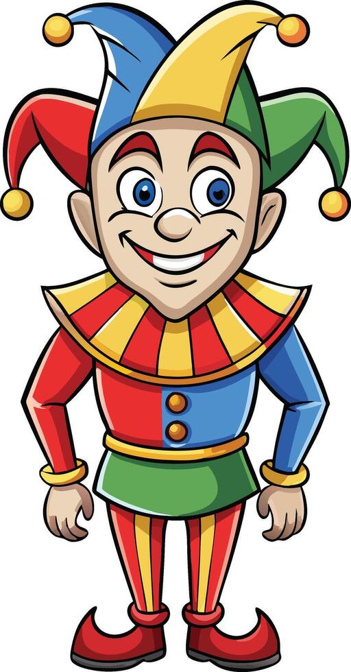 Playful Jester Design Available on EPS File vector