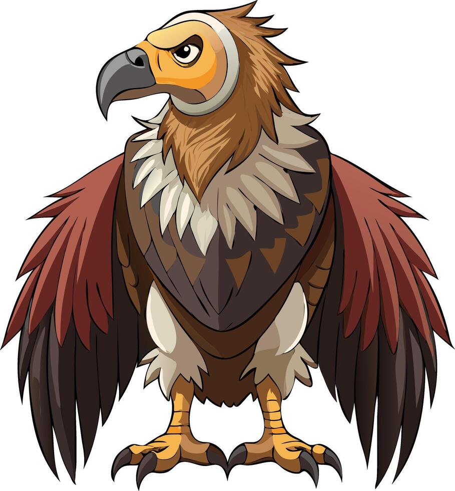 Majestic Vulture Silhouette Available on EPS File vector