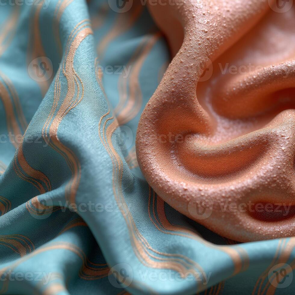 A close up of a piece of fabric with a pattern photo