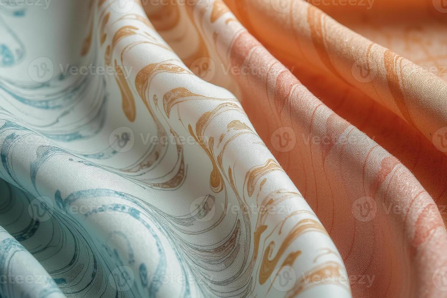 A serene stock photo of a fluid linen pattern in soft pastel tones. The delicate, flowing texture creates a tranquil, refined aesthetic perfect for modern, chic visuals.