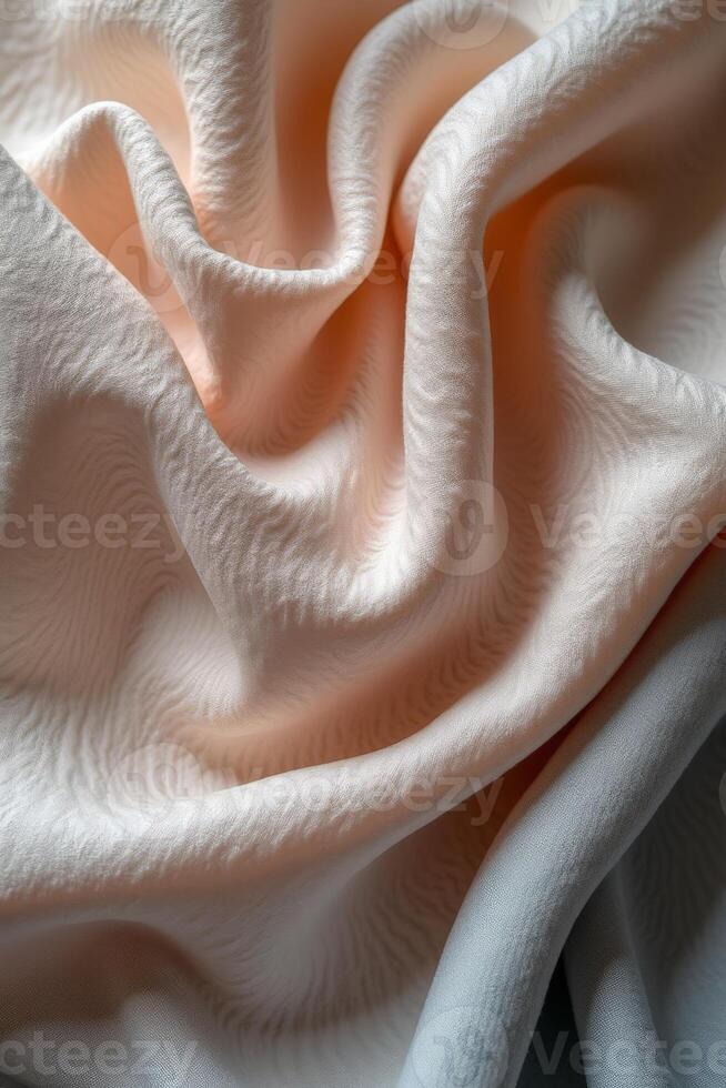 A serene stock photo of a fluid linen pattern in soft pastel tones. The delicate, flowing texture creates a tranquil, refined aesthetic perfect for modern, chic visuals.