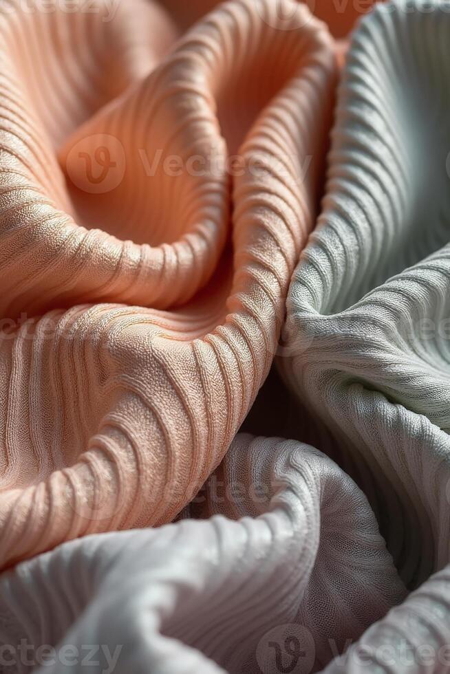 A serene stock photo of a fluid linen pattern in soft pastel tones. The delicate, flowing texture creates a tranquil, refined aesthetic perfect for modern, chic visuals.