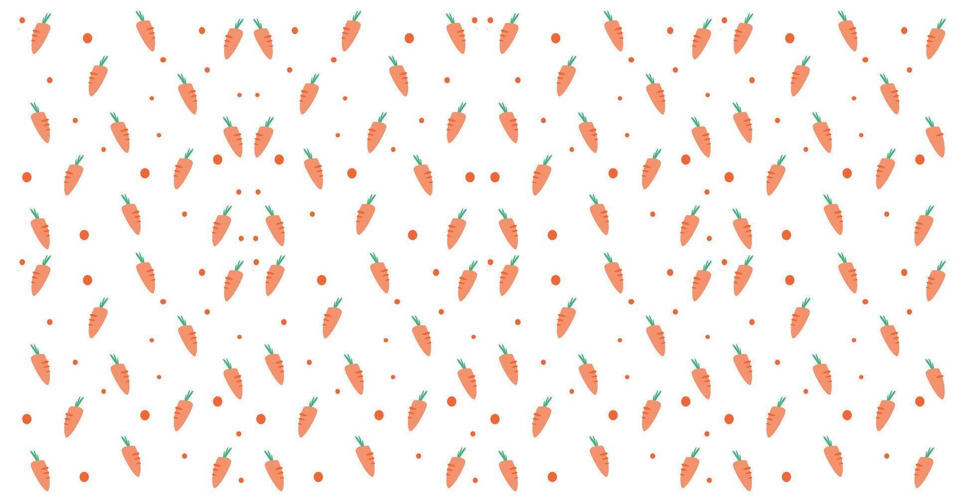 carrot seamless pattern in flat white background vector