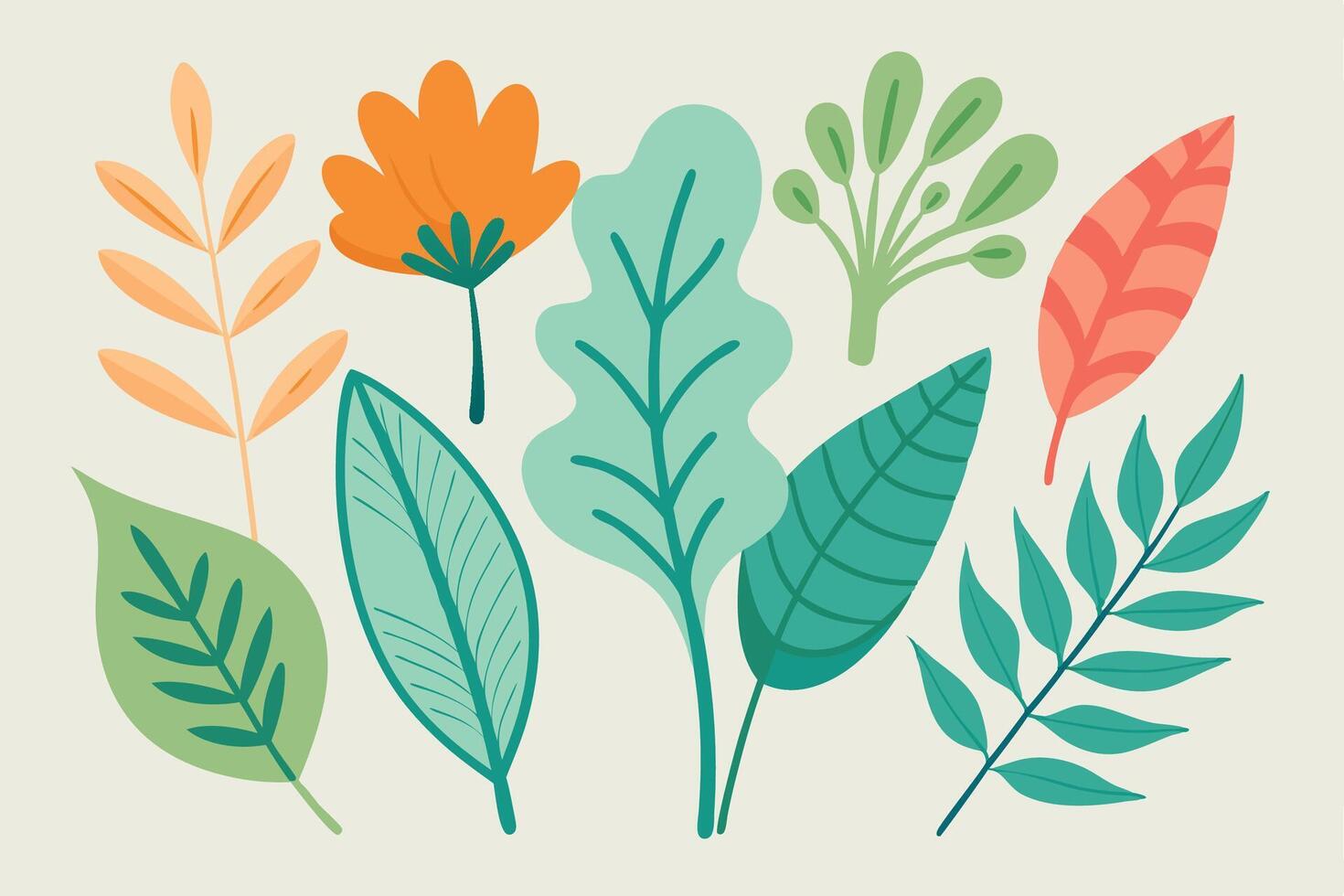 illustration of colorful leaves vector