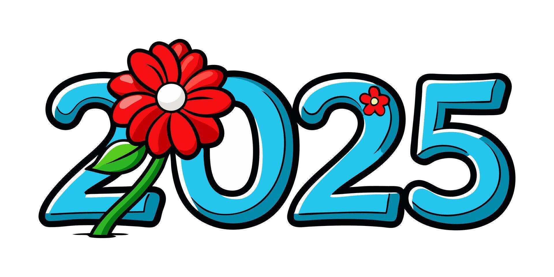 2025 clipart Happy new year vector