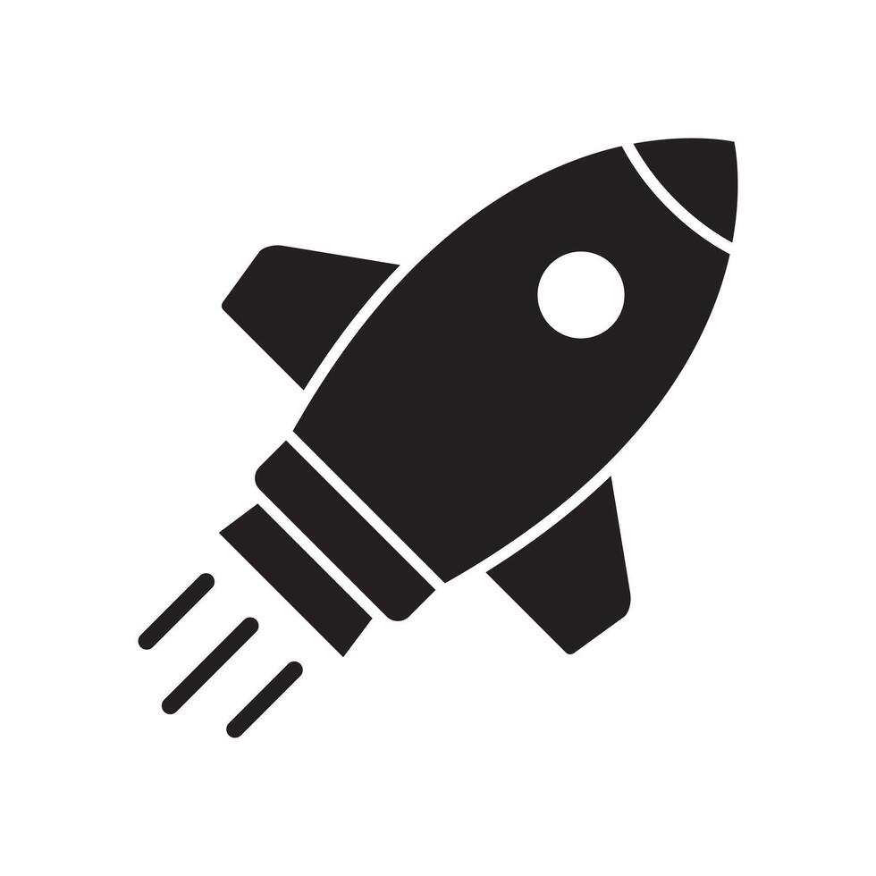 Rocket icon. Flying rocket icon. vector