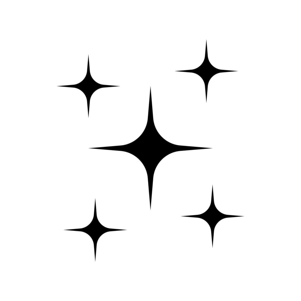 Shine icon, Clean star icon. vector