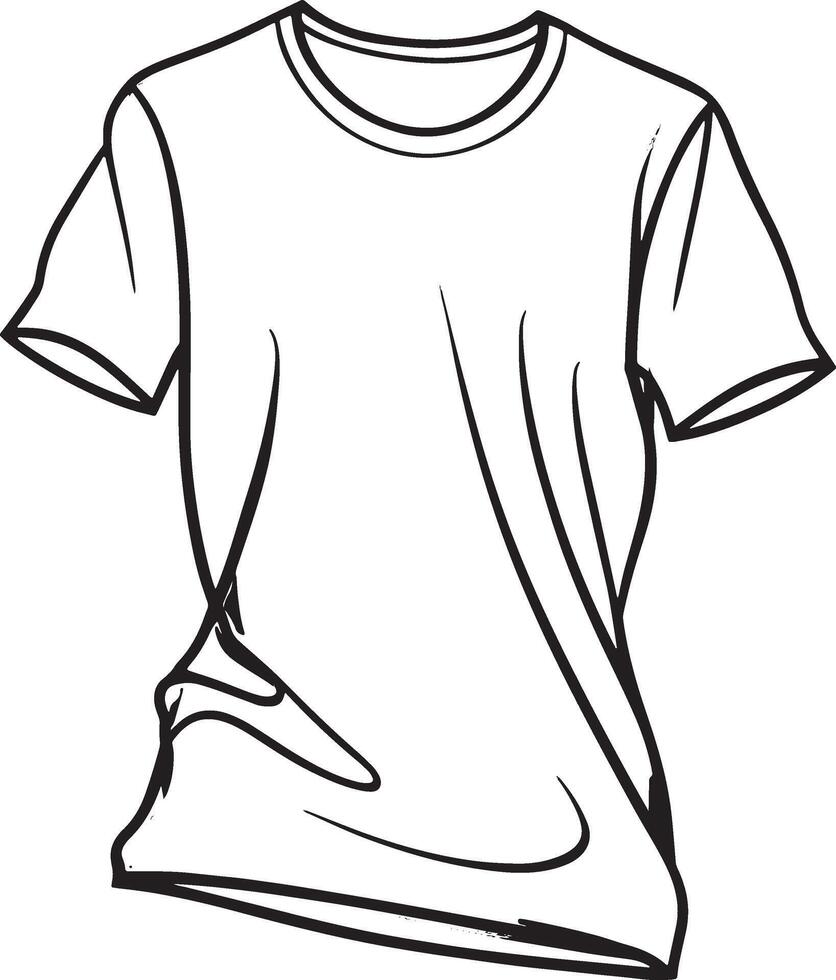 t shirt mockup clean template design illustration blank background vector