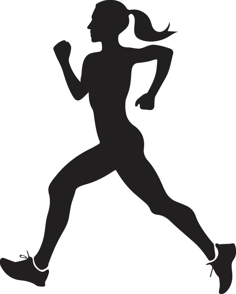 A fitness illustration, a women jugging vector