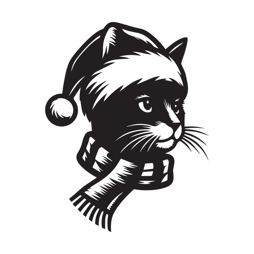 A cute cartoon cat with big eyes and a bow, playfully interacting with a mouse in a fun illustration vector