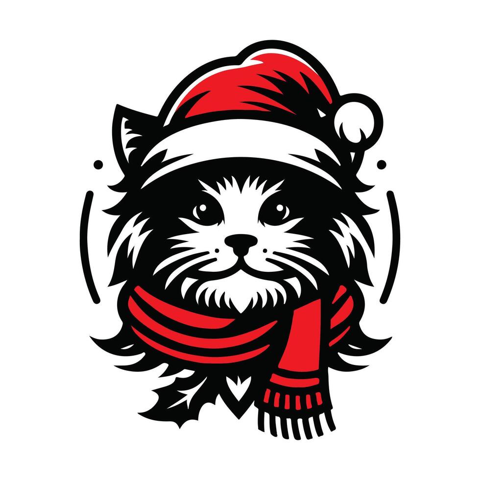 Cute cartoon animals with hats, including a cat, tiger, and panther, perfect for mascot or tattoo designs vector