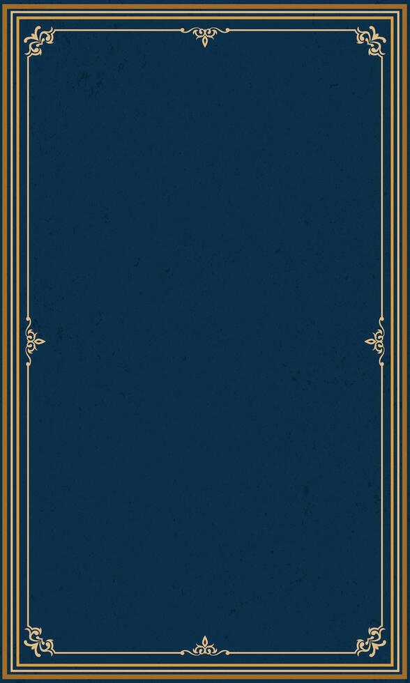 Abstract gold vintage frame invitation cover template vector
