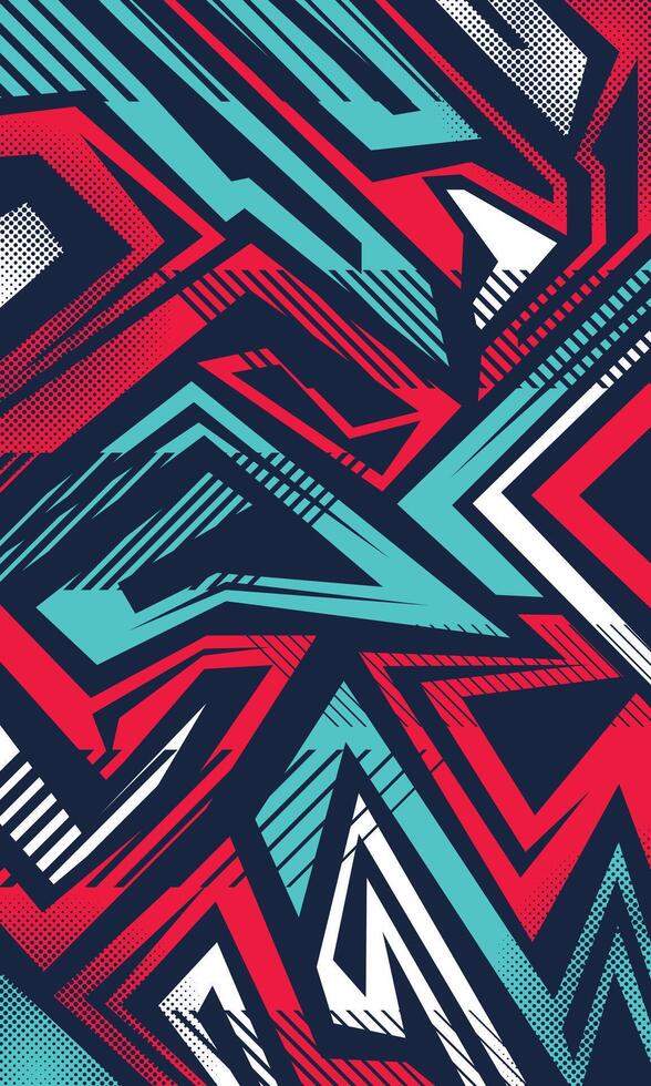 Abstract geometric modern wallpaper for sublimation jersey vector