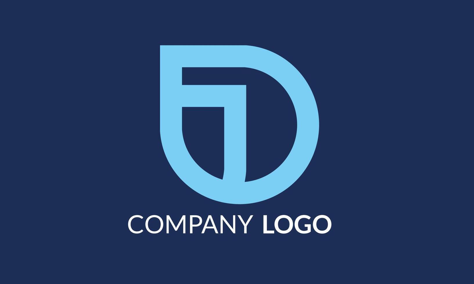 Blue D logo Elegant and creative Logo for your Business vector