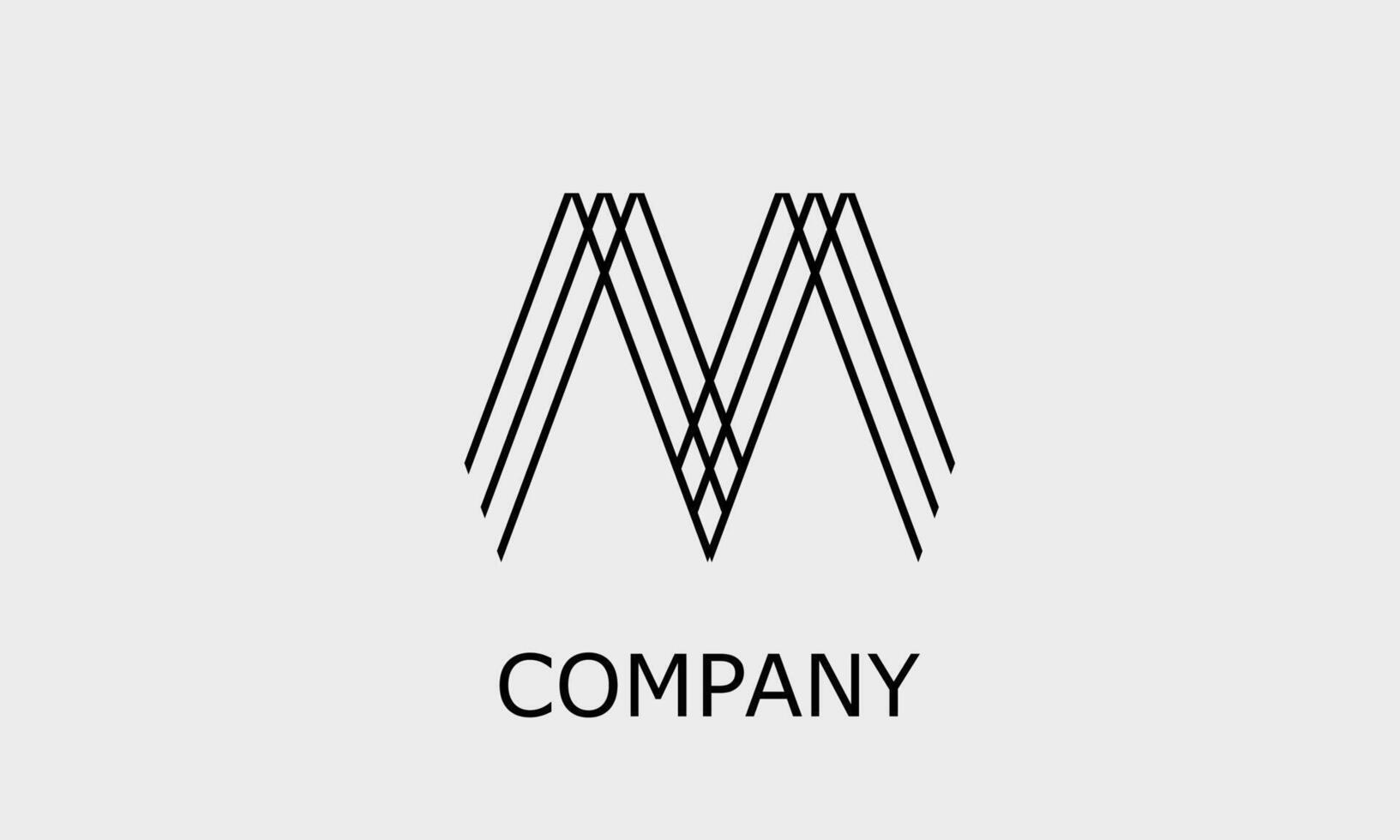 M technical logo,Elegant and creative Logo for your Business vector