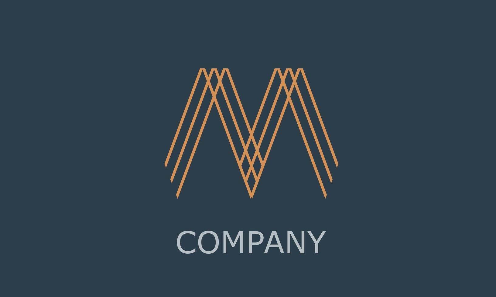 Architect M logo, Elegant and creative Logo for your Business vector