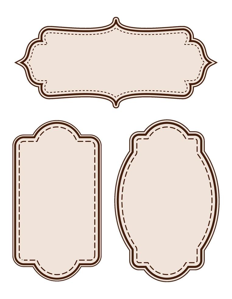 Vintage Frames Fade Colours vector
