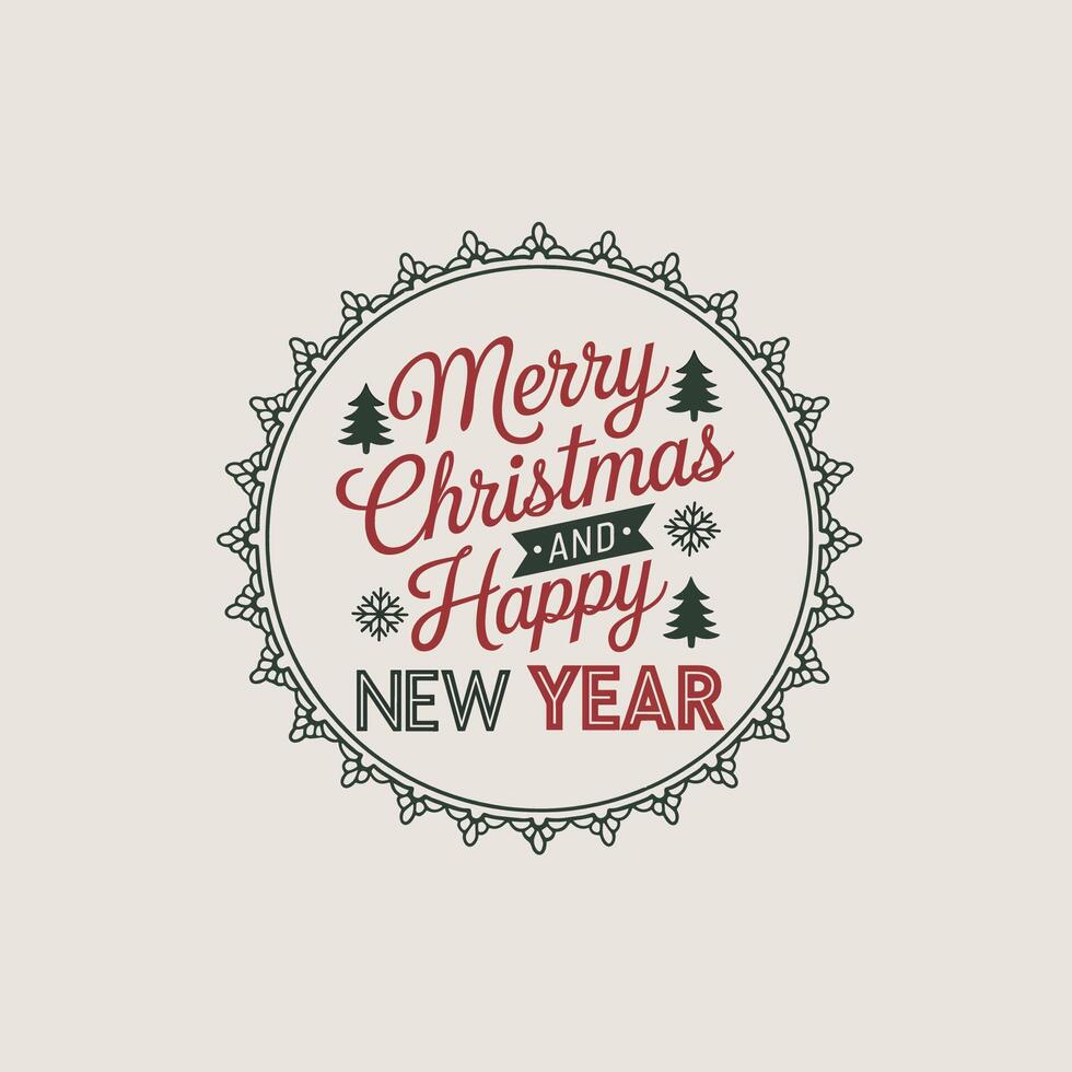 Perfect for Cards Festive Merry Christmas Graphic in Cursive vector