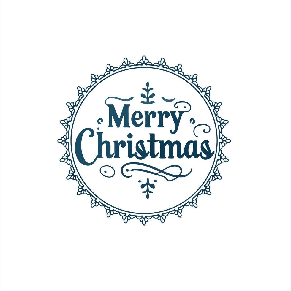 Classic Retro Christmas Greeting with Bold Typography and Simple Arrows vector
