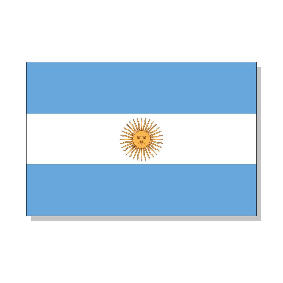 Flag of Argentina vector