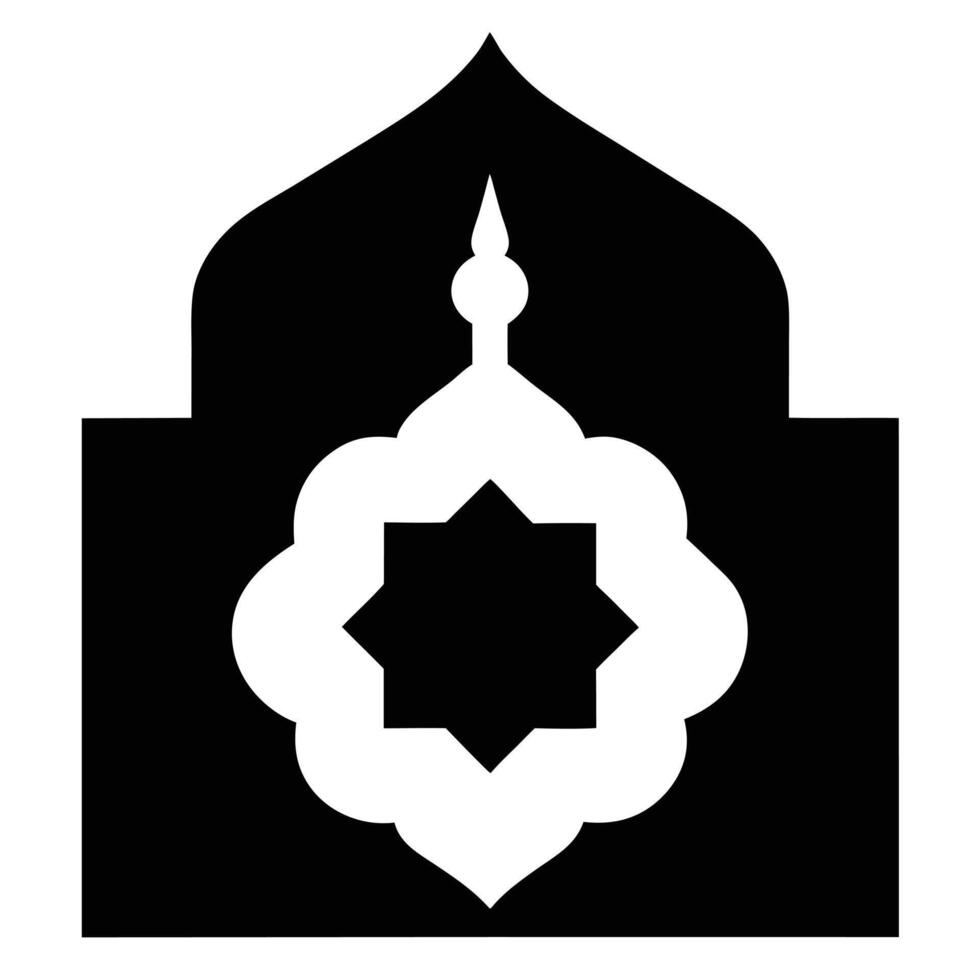 Islamic mosque icon vector