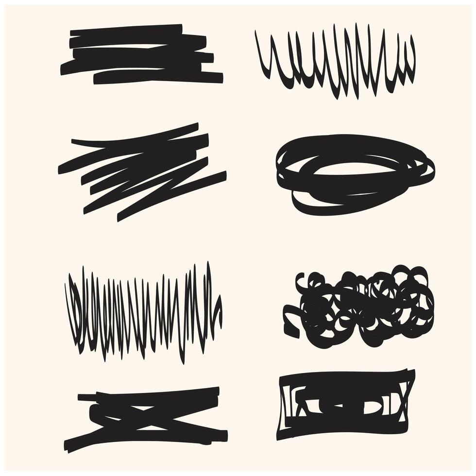 Erase line With illustration style doodle and line art vector