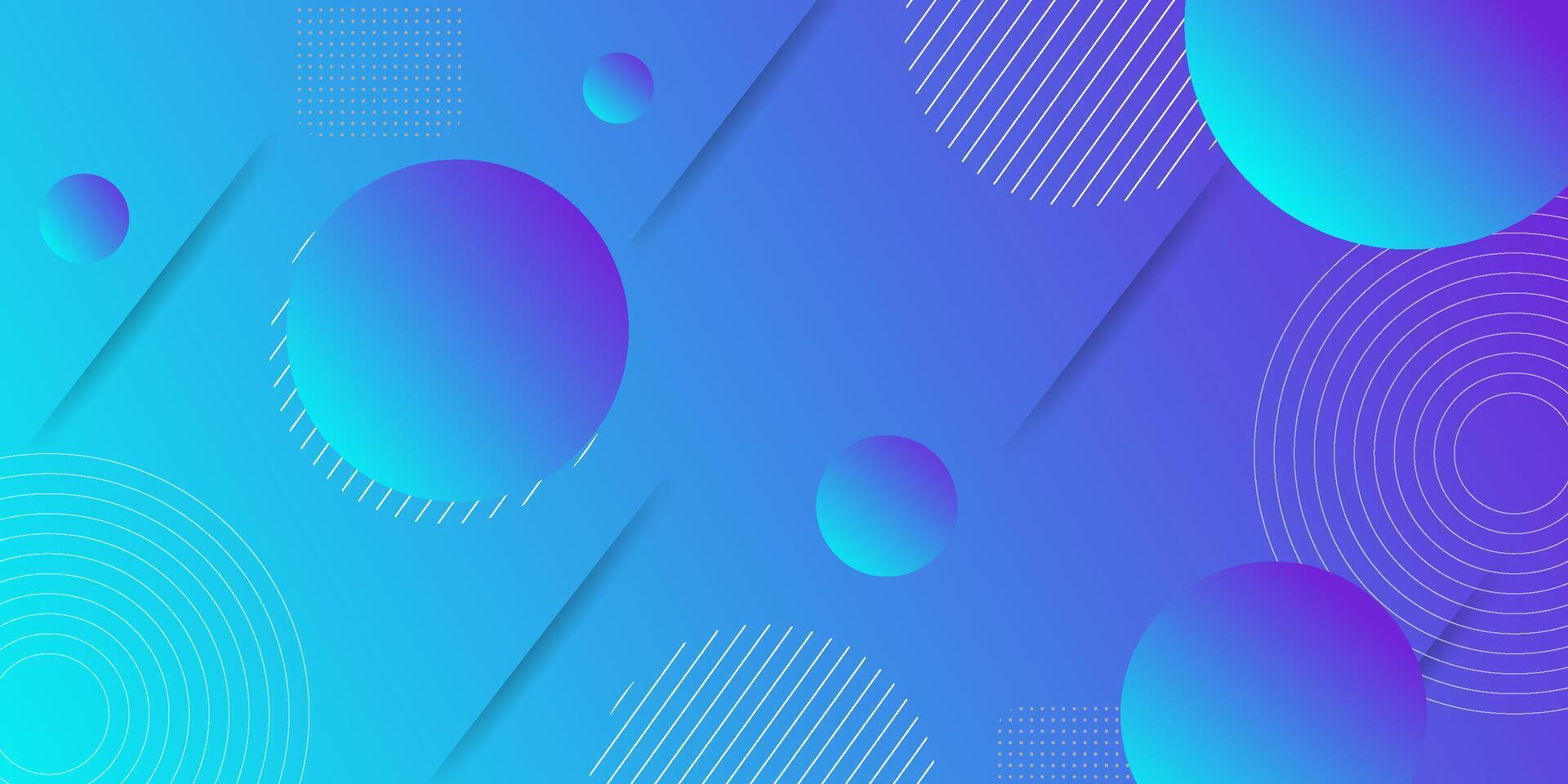Abstract colorful bright blue gradient illustration background with simple circle pattern display. cool design. Eps10 vector
