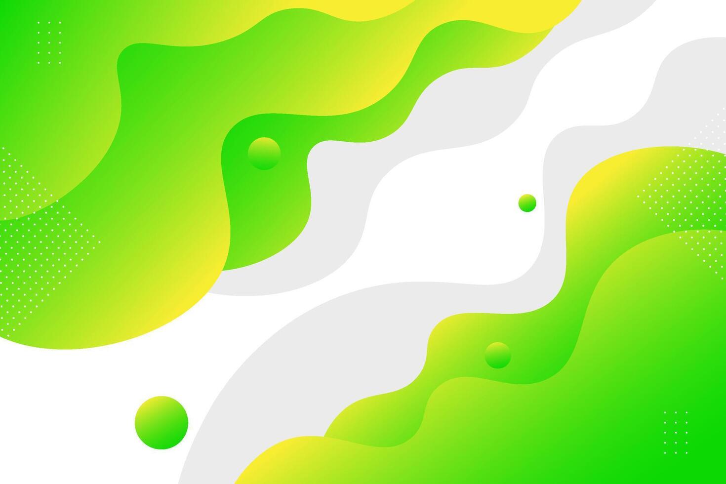 Geometric business banner design with green background. Creative banner design with wave shape and lines as template. Simple design on white horizontal banner. Eps10 vector