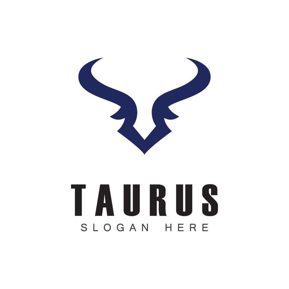 Taurus logo icon template design vector
